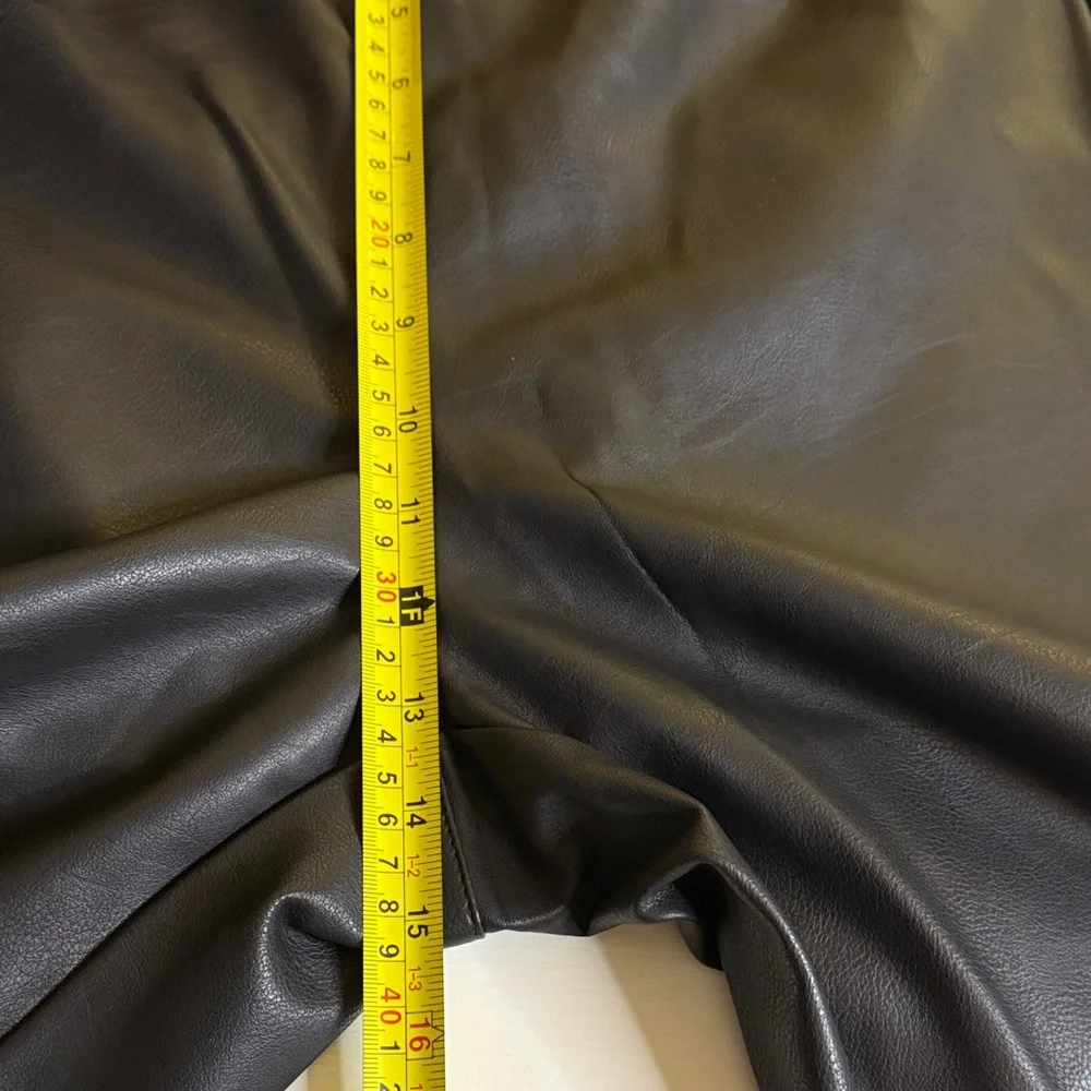 H&M Black Leather Pants size 14